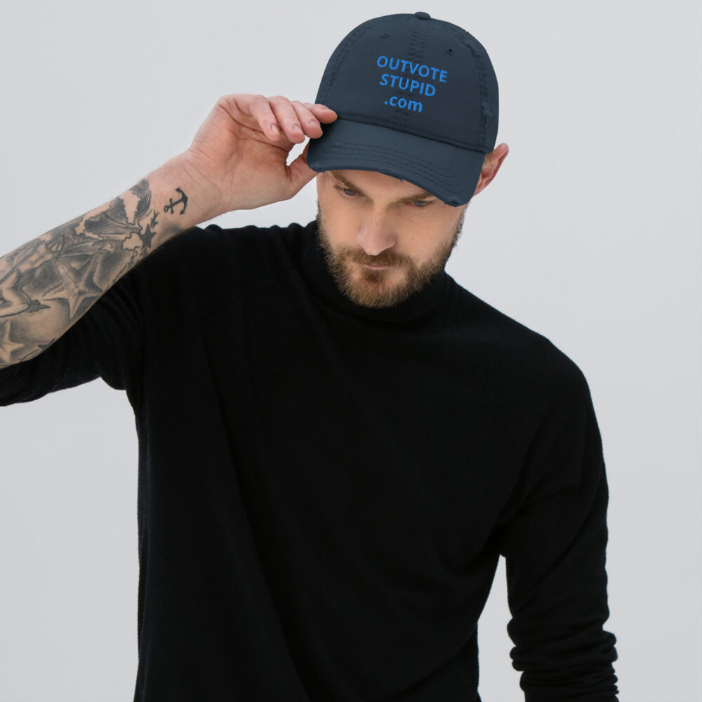 OutVote Stupid Dad Hat Navy